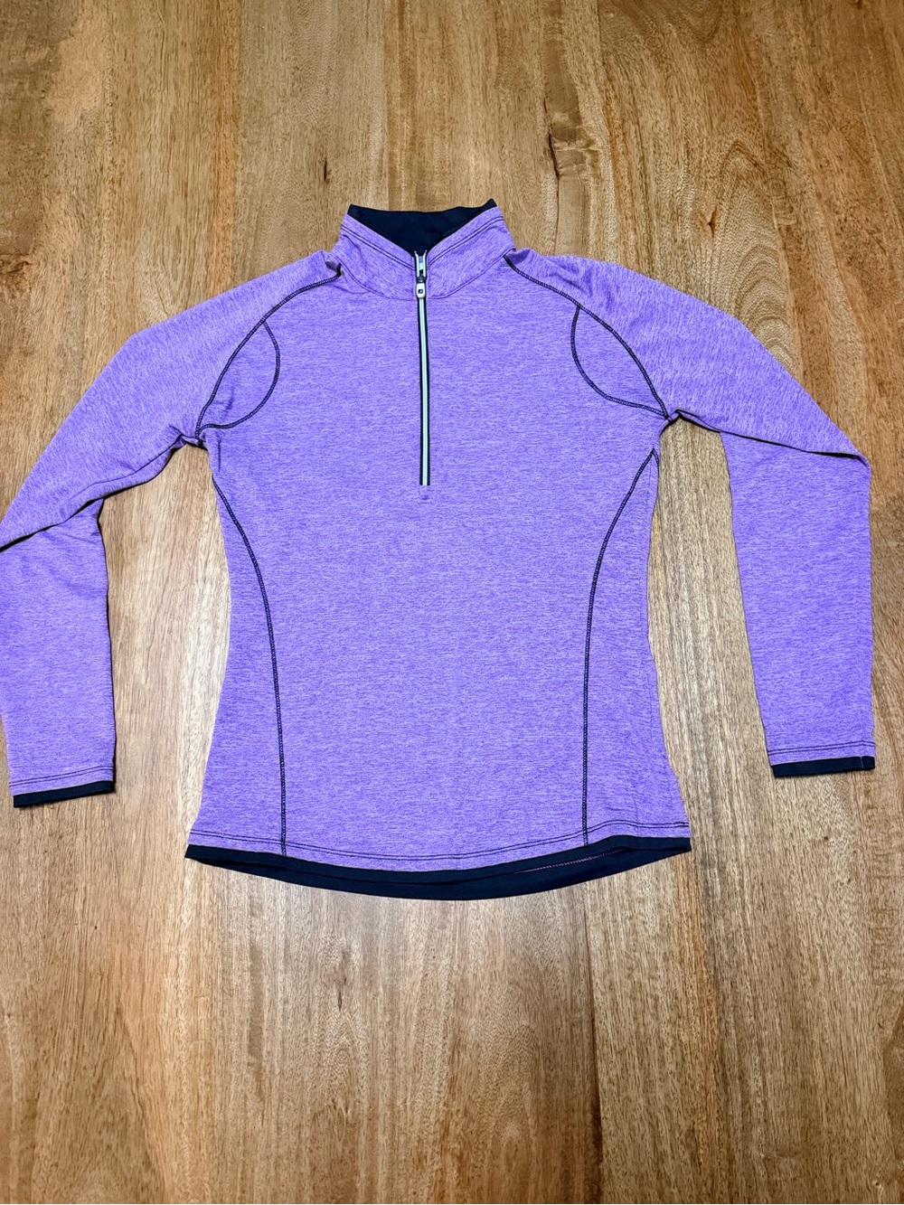 FootJoy Purple Half-Zip Performance Turtleneck Sweater